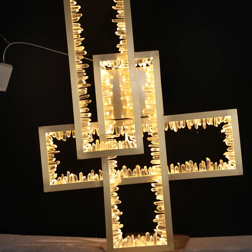 Hotel Home Bedside brass Indoor Modern Sconce Wall Lamp Led Crystal Wall Light