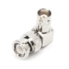 Pro Electrical Accessories BNC Male to BNC Female Jack in Series Right Angle RF Adapter Connector CCTV Terminals