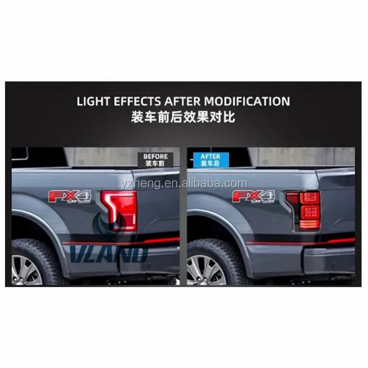 VLAND Factory for Car Tail lamp for F150 LED Taillight 2015 2017 2020 For F150 Tail Light Full LED with Sequential Indicator