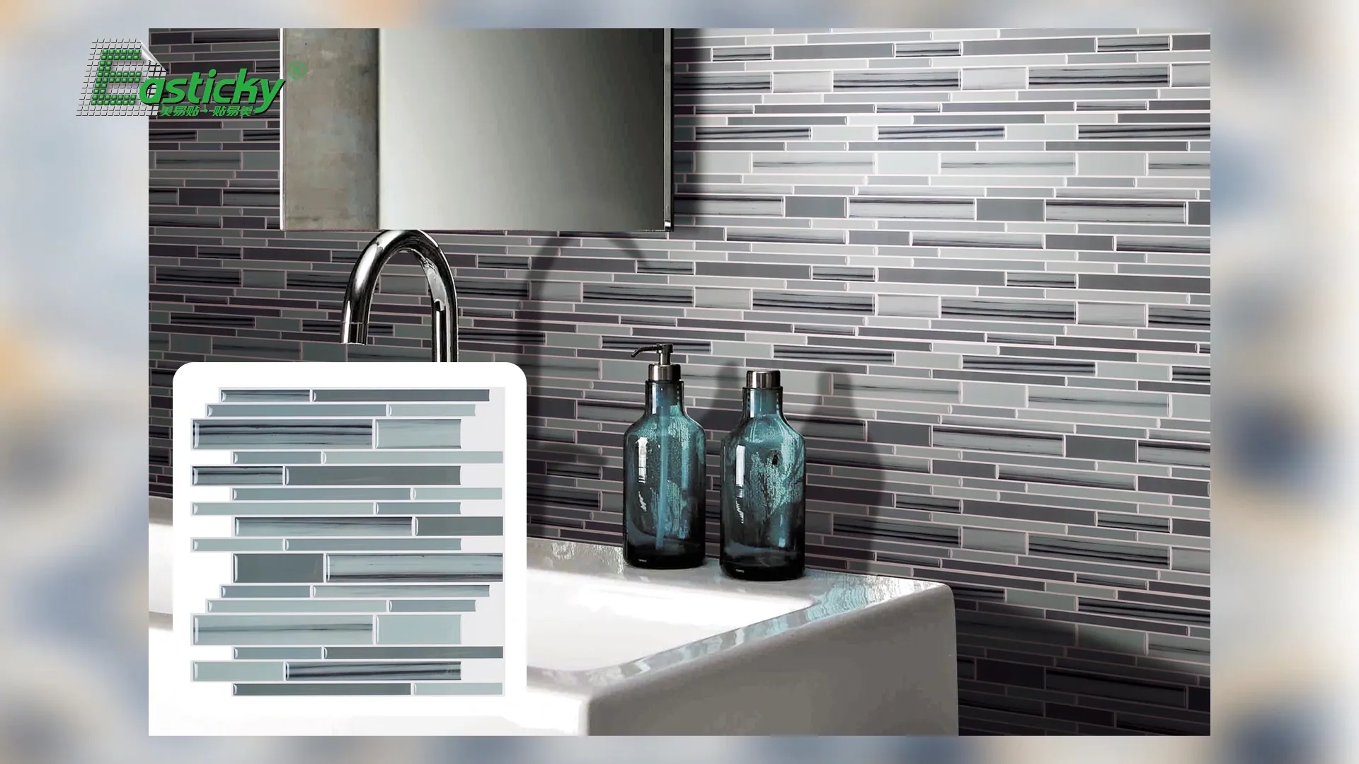 3d Waterproof Backsplash Wall Tile Oil And Flame Retardant 3d Wall