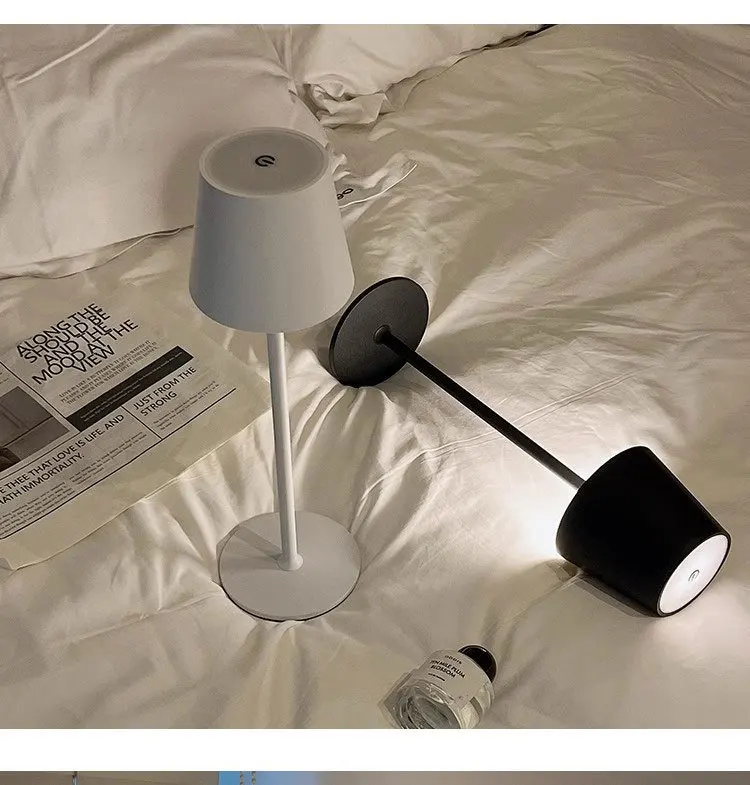 Cross-border high-foot chargingABSDesk Lamp Bedroom Study Night Light Bedside Decorations Touch