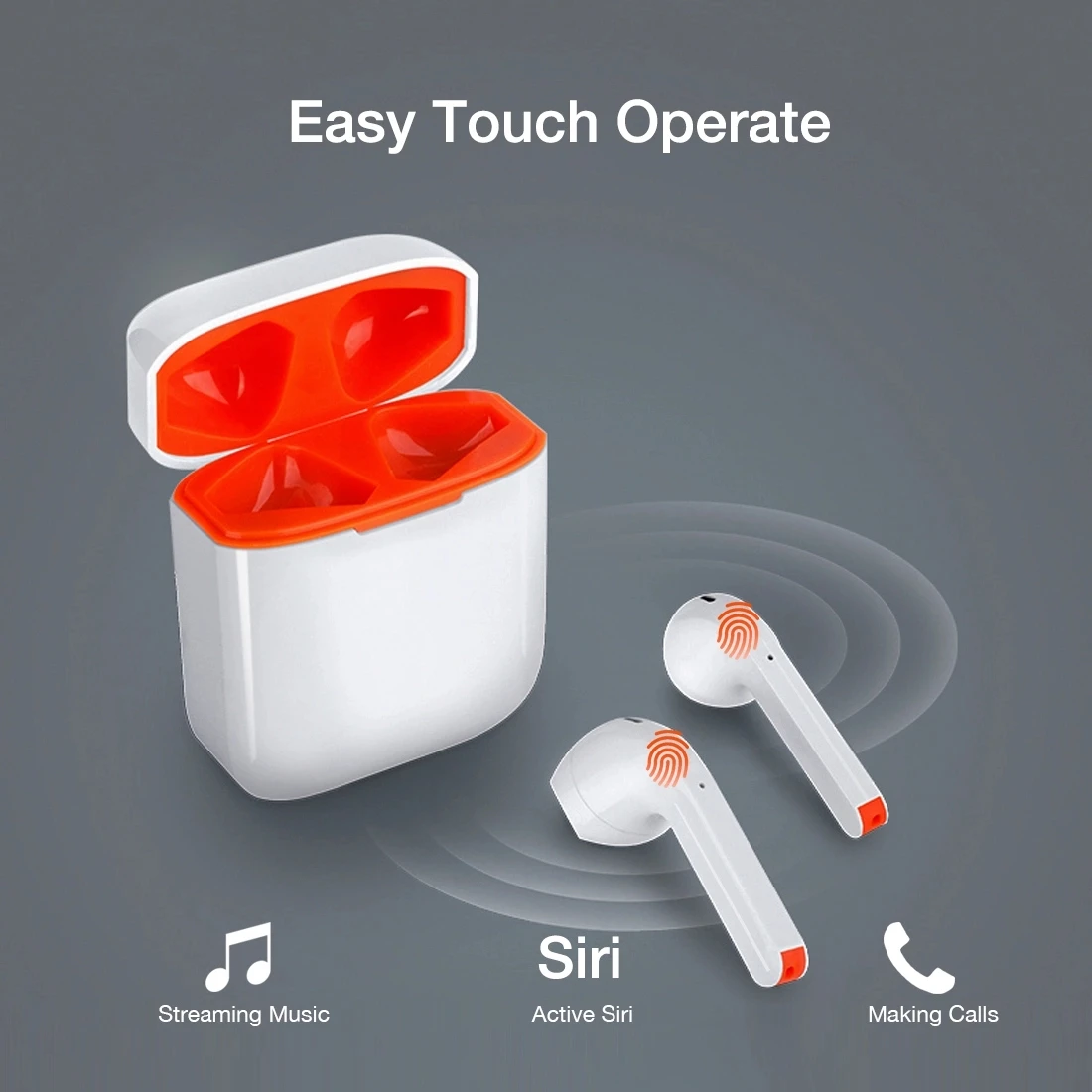 H20T Tws Bluetooth 5.0 Earphone for Iphone Xiaomi redmi honor H20T Noise Cancelling Earphone for Running Gym Sports Headset