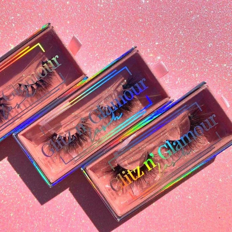 
Customized eyelash Box 100% 3D Real Mink False Eyelashes case private label best Wholesale Vendor 