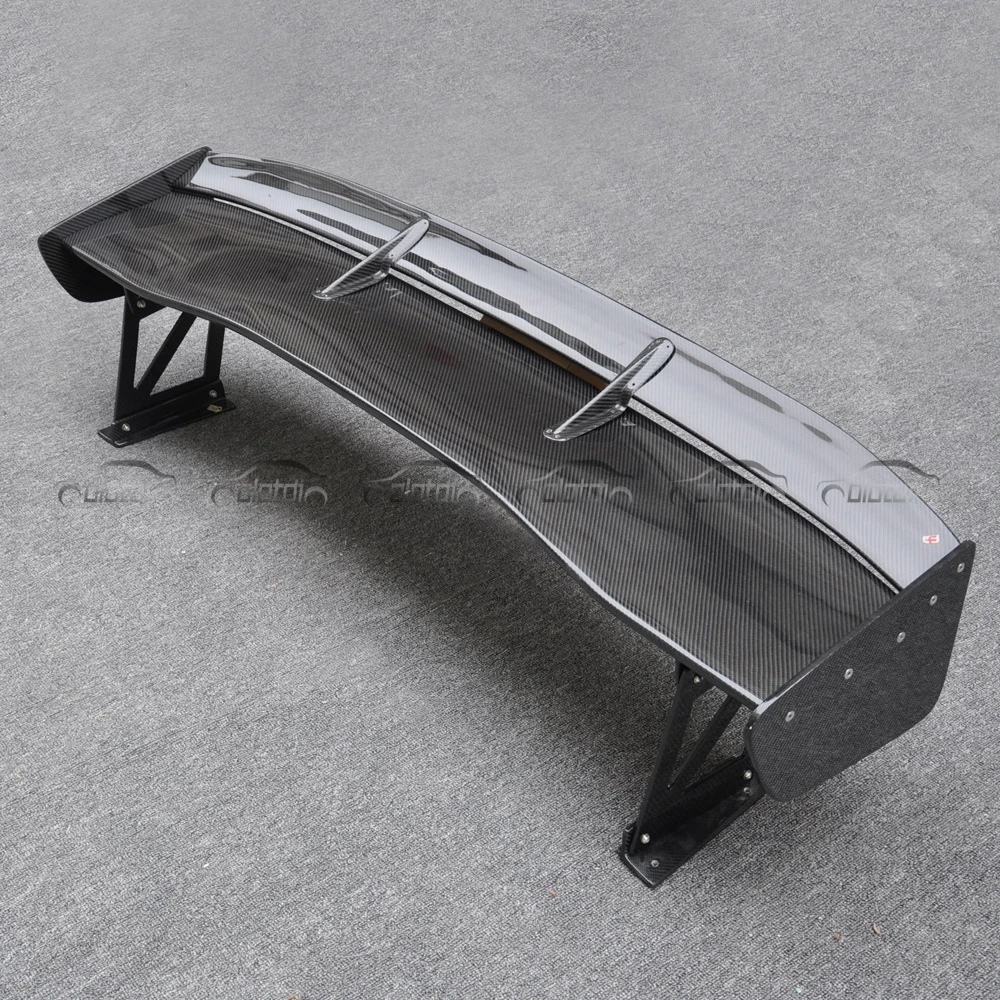 V Style Carbon Fiber Rear Trunk Wing Spoiler For Mitsubishi Evolution