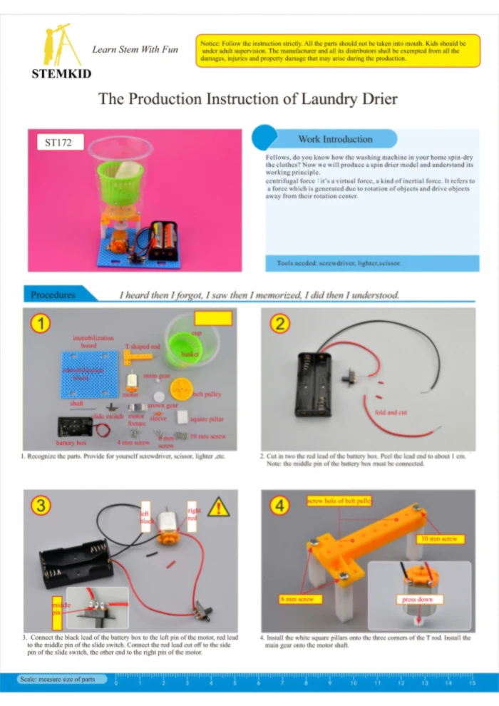 Drier Model DIY Laundry Drier Model - Physics Learning Simulation