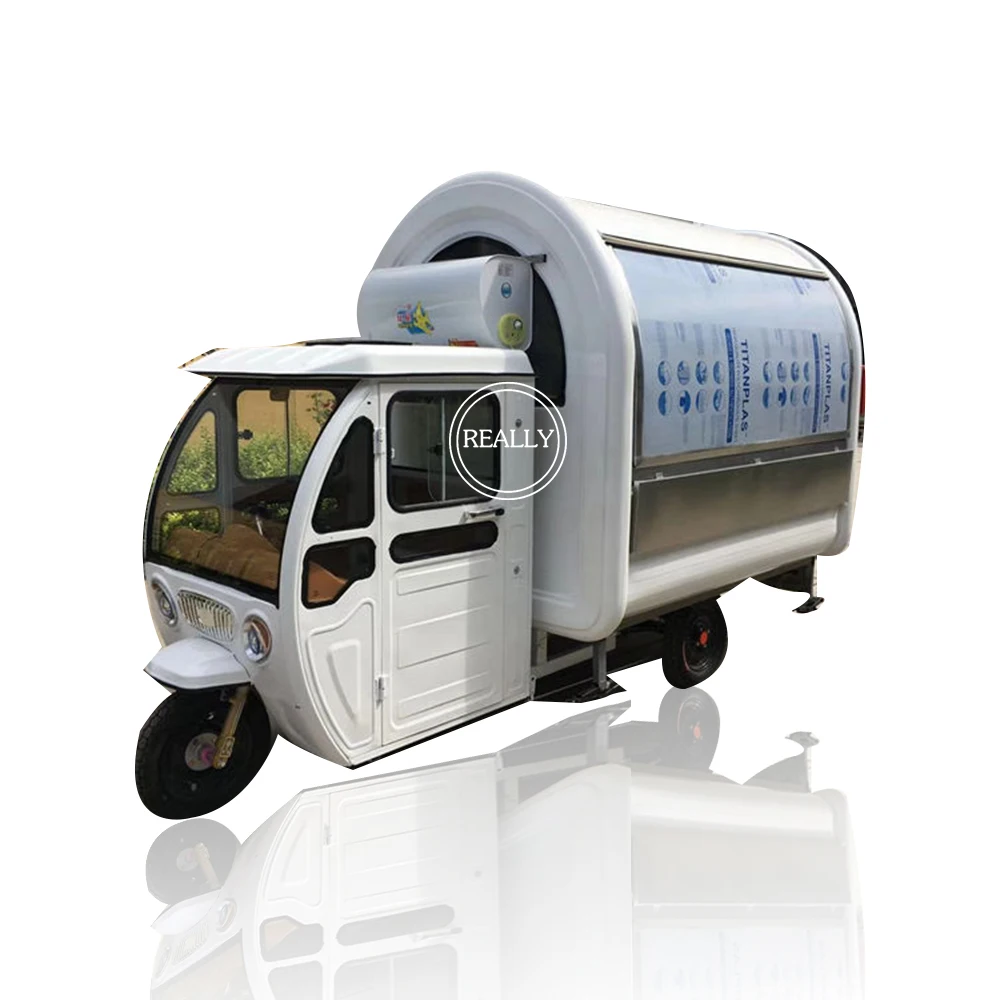 Popular mobile hot dog and sub sandwich electric cart tricycle with air conditioned for sale