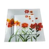 Glass rectangle serving plate sets wholesale price