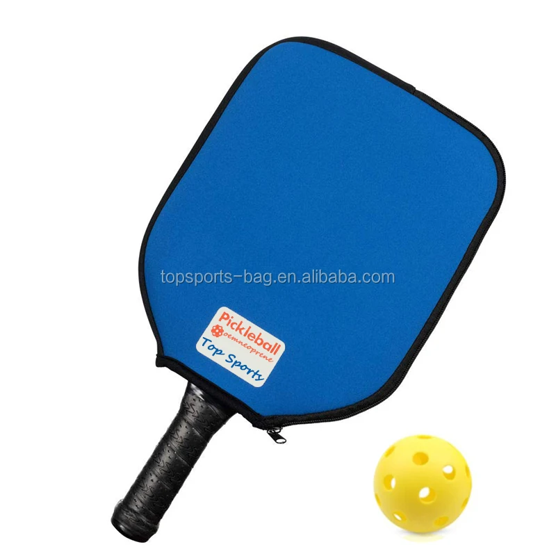 Neoprene Cover Protective Sleeve Holder Blue Pickleball Paddle Racket 