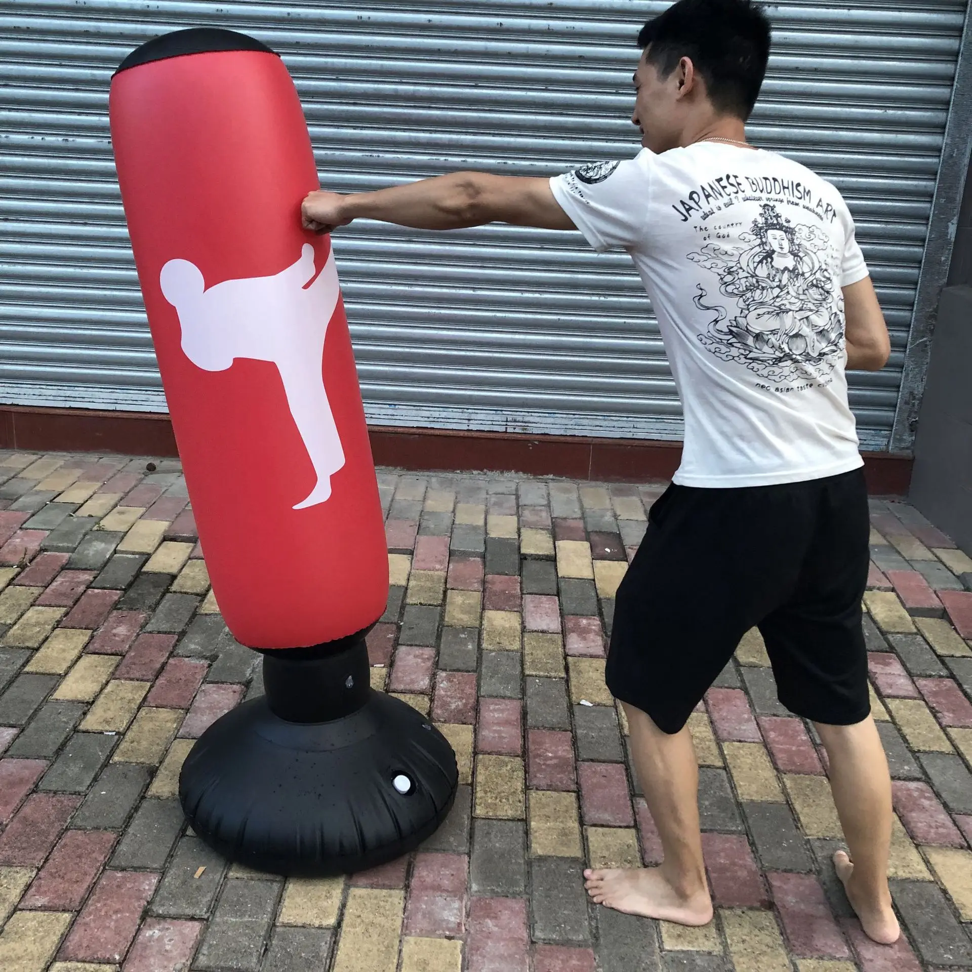 Out Shock Boxing Machine Inflatable Manufacturer PVC Inflatable Punching Column Stress Relief Toy for ...