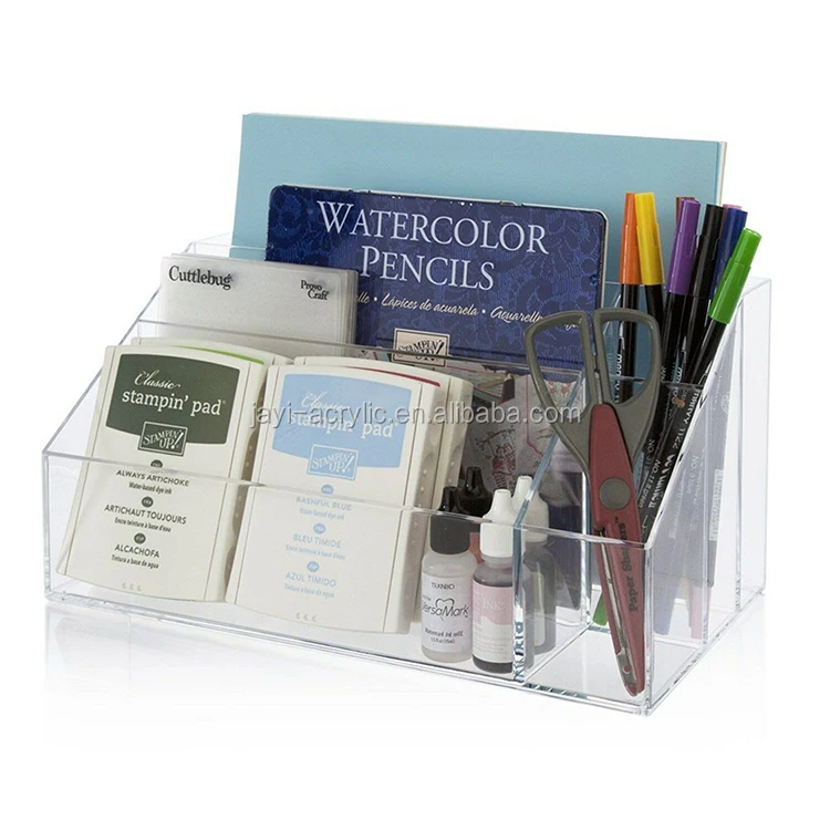 Acrylic Office Stationery Organizer Stapler
