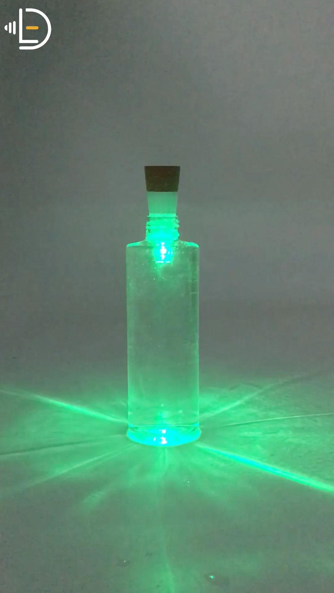 Esoes Luci a LED per bottiglie, alimentate tramite USB, ricaricabili, 2 m, 20 LED, cielo