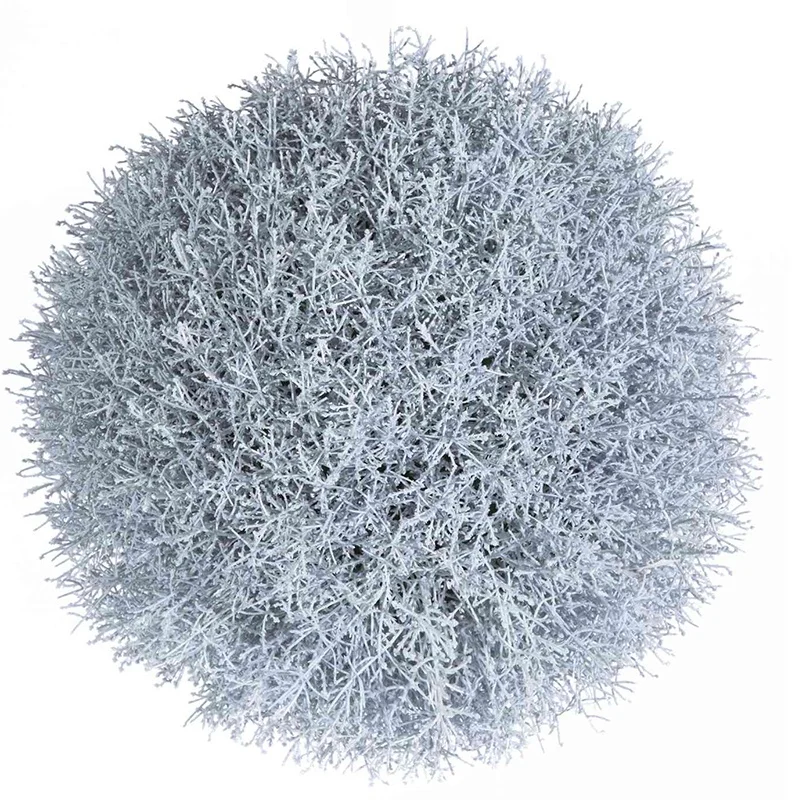 outdoor decorative 10cm/20cm/25cm/30cm/40cm/45cm artificial white mist pine boxwood grass leaves topiary ball