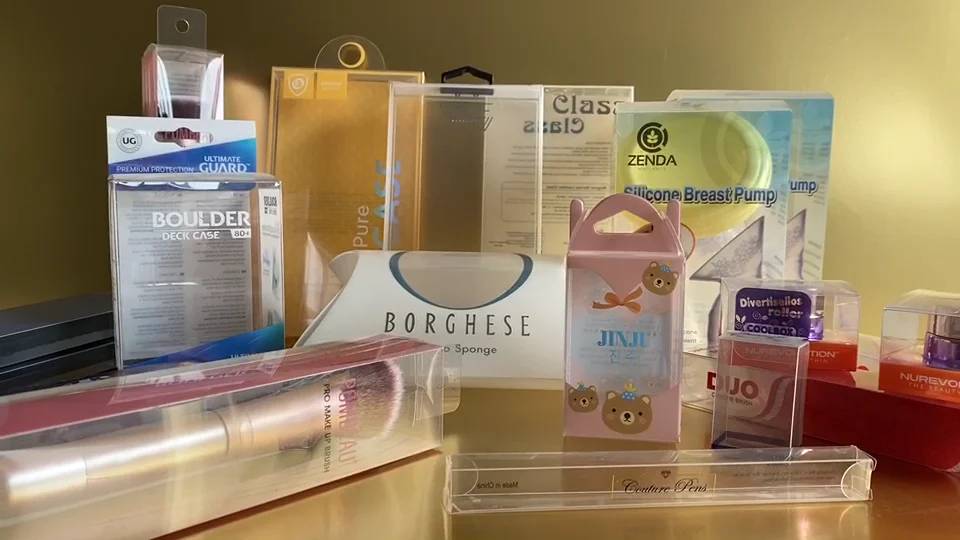 Wholesale Clear Pet Plastic Boxes For Pacifier Custom Order Folding Pvc