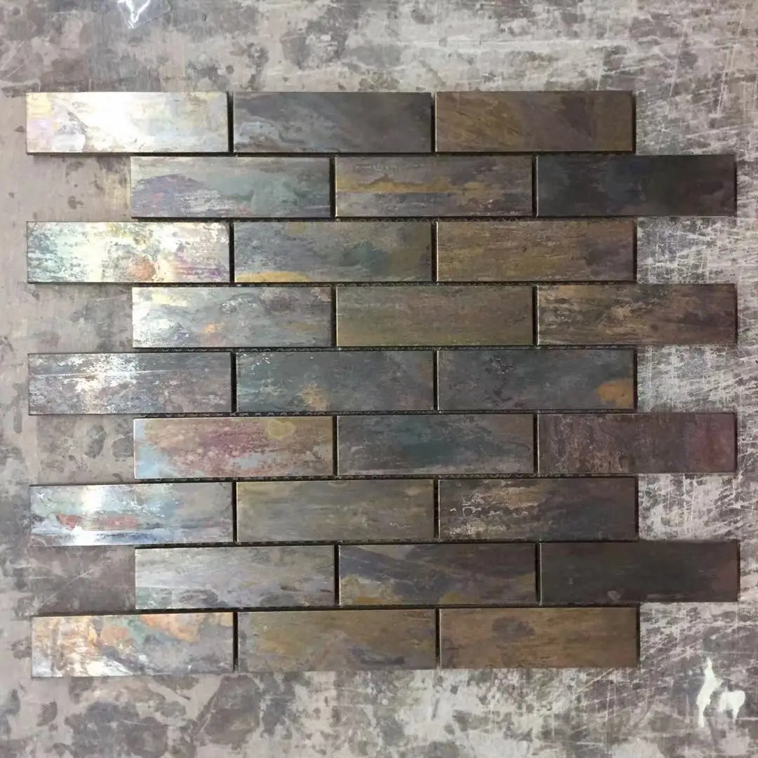 Square shape decorative bronze brick tile