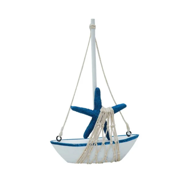 Wholesale fancy decorative wooden sailing boat
