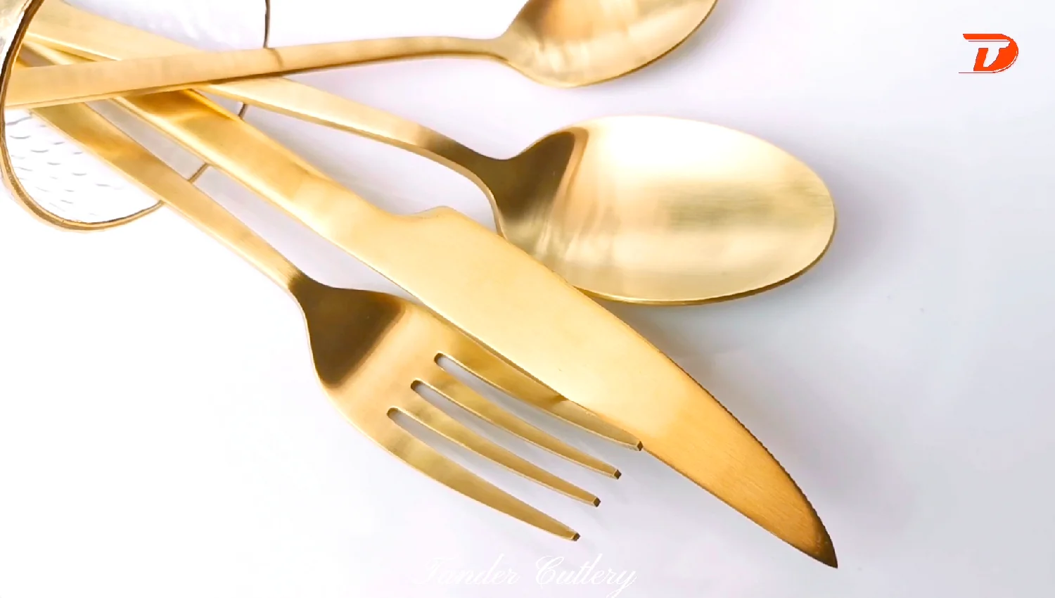 Wedding 18/10 Stainless Steel Gold Cutlery Set Flatware,Golden Cutlery