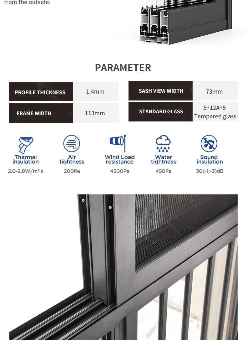 aluminium sliding window and doors in wholesale price