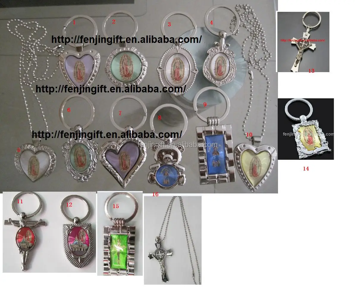 Custom Cheap Metal Catholic Religious Items In The Virgin Mary Jesus