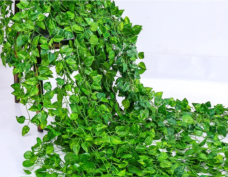 垂吊植物人造树叶挂在绿化家居结婚室内室外装饰