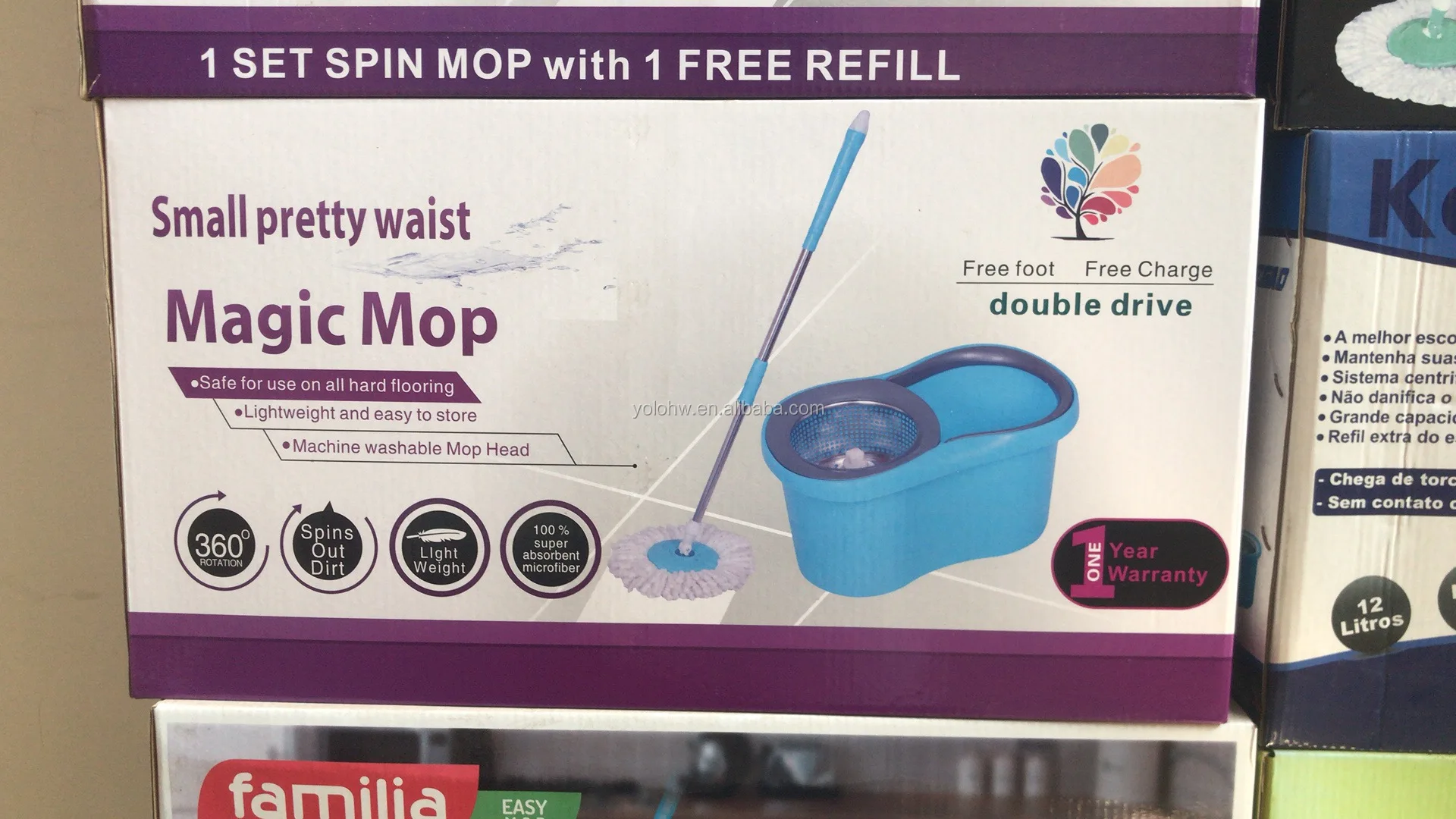 Extensible Telescopic Steel Handle Swivel Magic Mop Spin with Bucket color box.jpg