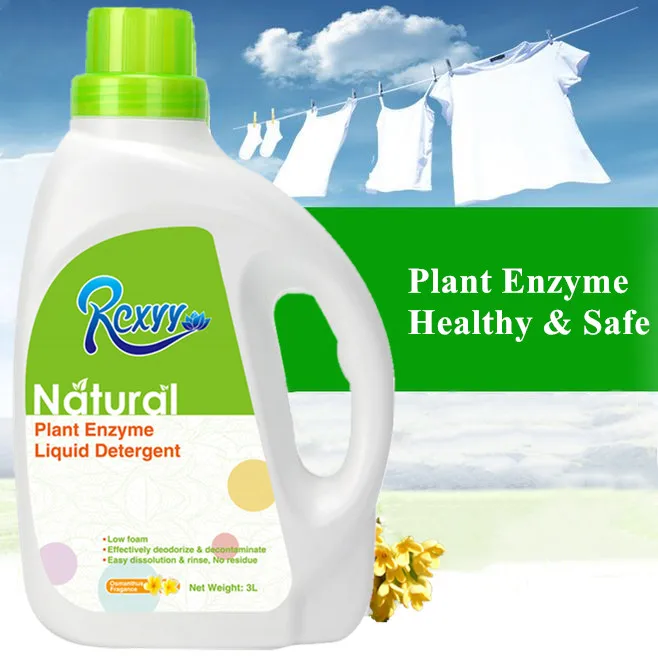 Detergent Liquid Plant Extract Enzyme Laundry Powder Washing English
