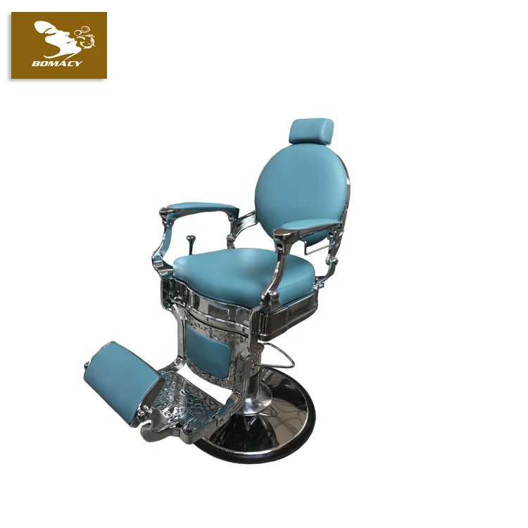 Bomacy High Quality Hair Salon Furniture Reclining Barber Chair Vintage Barber pink salon Chairs