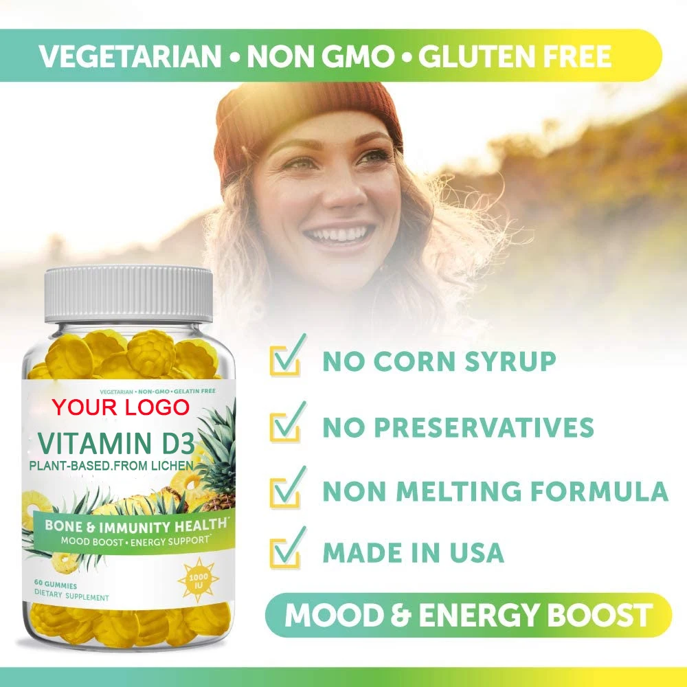 Natural Organic Vitamin D3 Gummies Plantbased From Lichen Buy