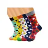 2019 Many kinds of colorful boy cool cotton socks crazy American style print mens crew socks
