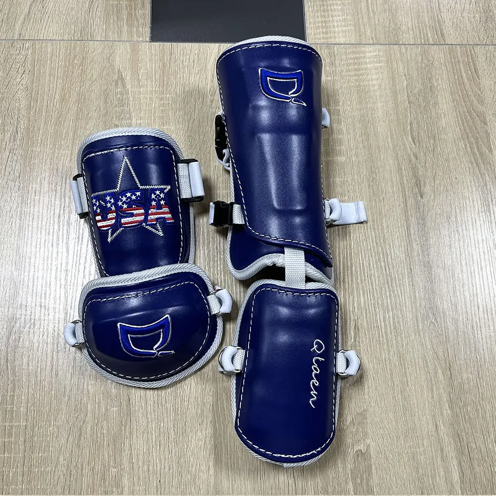 Customize Country Flag Baseball Leg Guard And Elbow Guard Sets Baseball
