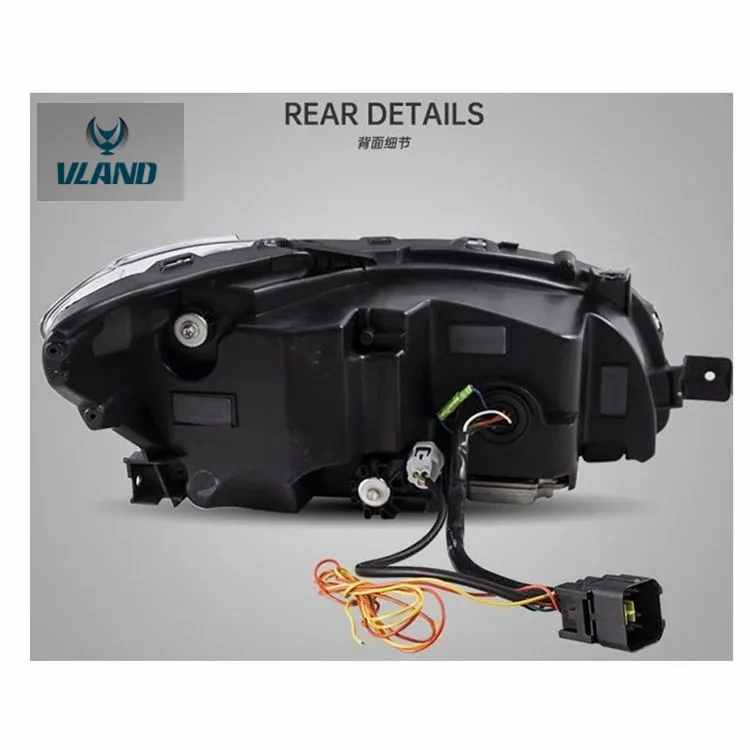 VLAND Factory For Car Head Lamp For WRX LED Headlight 2015 2016 2018 2020 For WRX Head Light Full LED With Moving Turn Signal