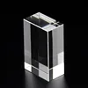 Factory wholesale K9 blank solid glass Crystal Block Cube 3d Laser Engraved for gifts