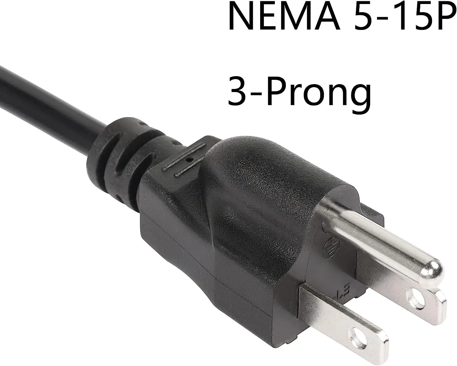Huanchain Nema 515p To C13 Extension Cord American 3pin Power Cord