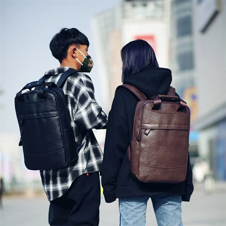 Compra 2022 Mochila De Cuero Del Hombre Bolsa De La Escuela De Cuero Para  Hombre Mochila Para Portátil Para El Hombro Casual Mochila Masculina  Bagpack Viaje Barato | Entrega Rápida Y Calidad 