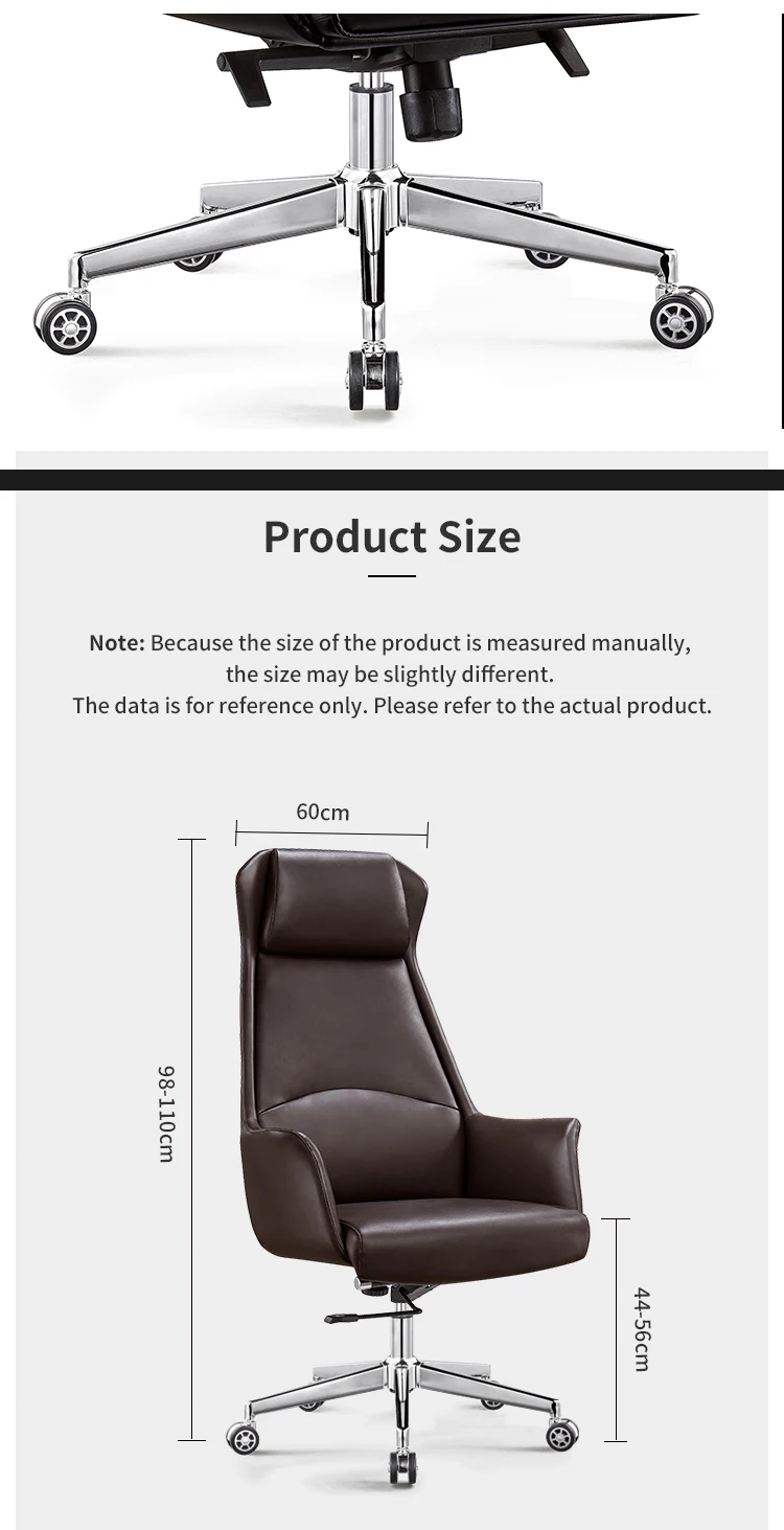 Ergonomic Executive High Grade Leather Office Chair Soft Comfortable Chairs Recliner