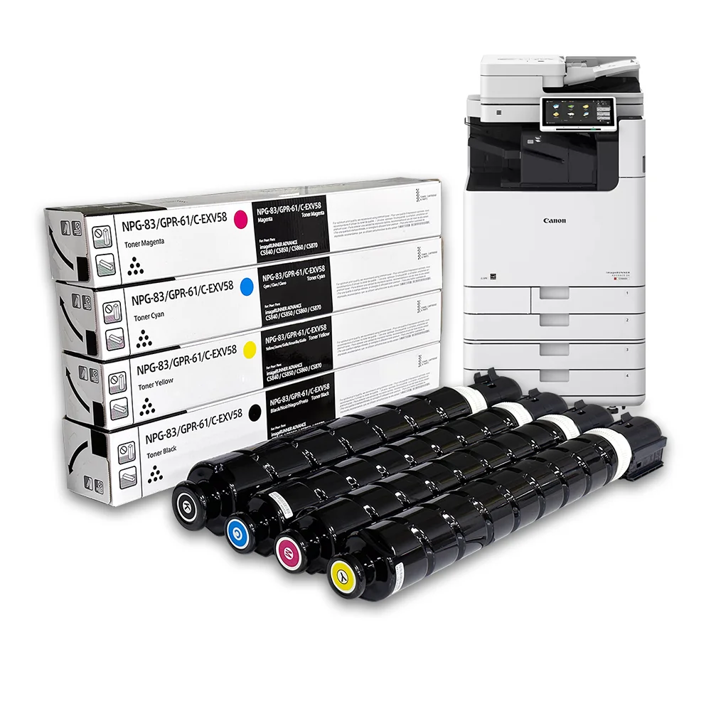 NPG-83 GPR-61 C-EXV58 Color Toner Cartridge for Canon Printers