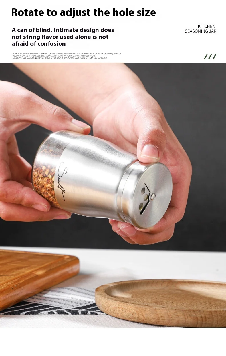 product 4oz glass spice jars set 120ml seasoning bottle storage bottles  jars supplier-2