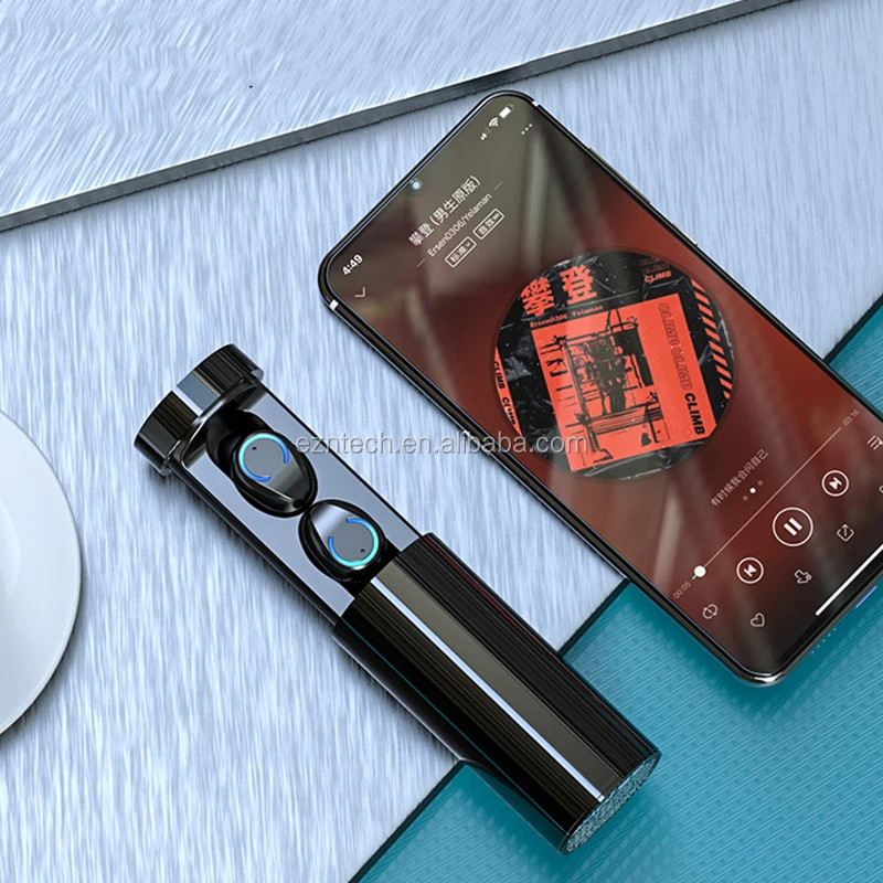 F9-6 TWS Earphone Mini Portable Column BT 5.0 Binaural Wireless Earbuds In Ear LED Power Display Headphone With Mic - ANKUX.COM