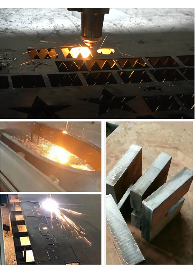 china factory supply light gantry CNC plasma flame cutter machine cutting metal steel plate model 4080