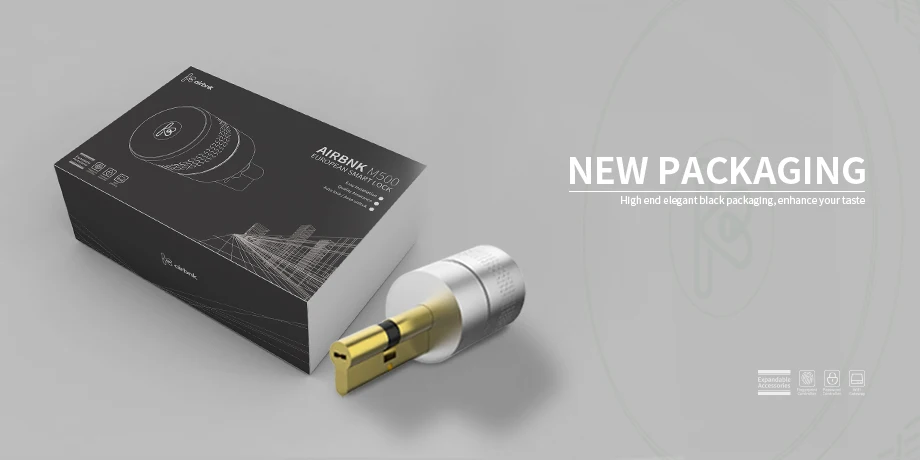 AIRBNK Electronic Keyless Entry Door Euro Bluetooth Smart lock Cylinder Digital Smart Door Lock TTlock Zigbee Tuya Smart lock - ANKUX.COM