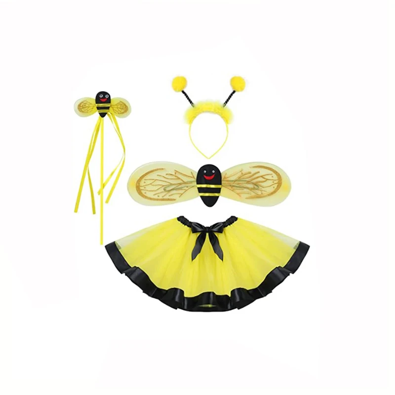 Girls Halloween Party Costume Ladybird And Honeybee Tutu Skirt Fairy ...