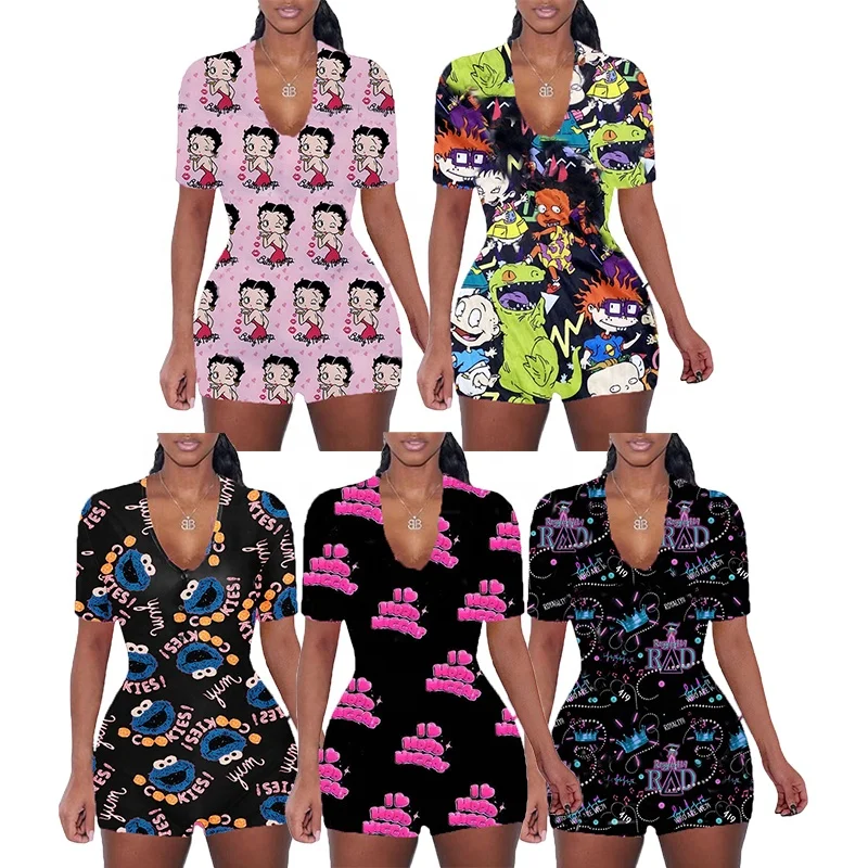 

Women Custom Designer Sleep Nightwear Halloween Onesie Pajamas
