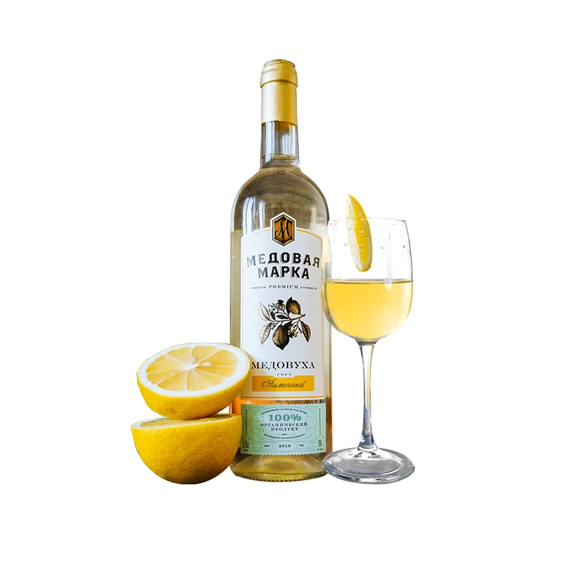 
Honey Mark Brand 750ml Natural Lemon Flavored Mead Fruit Wine Honey Alcoholic Drink 