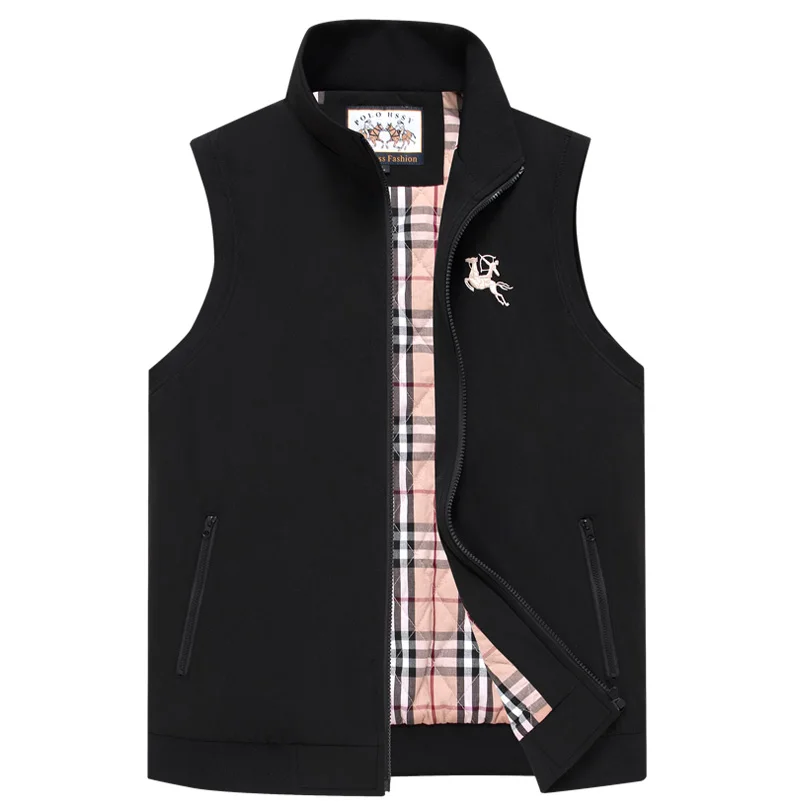
Business casual style vest for men hot fashion jacket plus size jackets mens fashion clothing zip up cotton men jacket waistcoat 