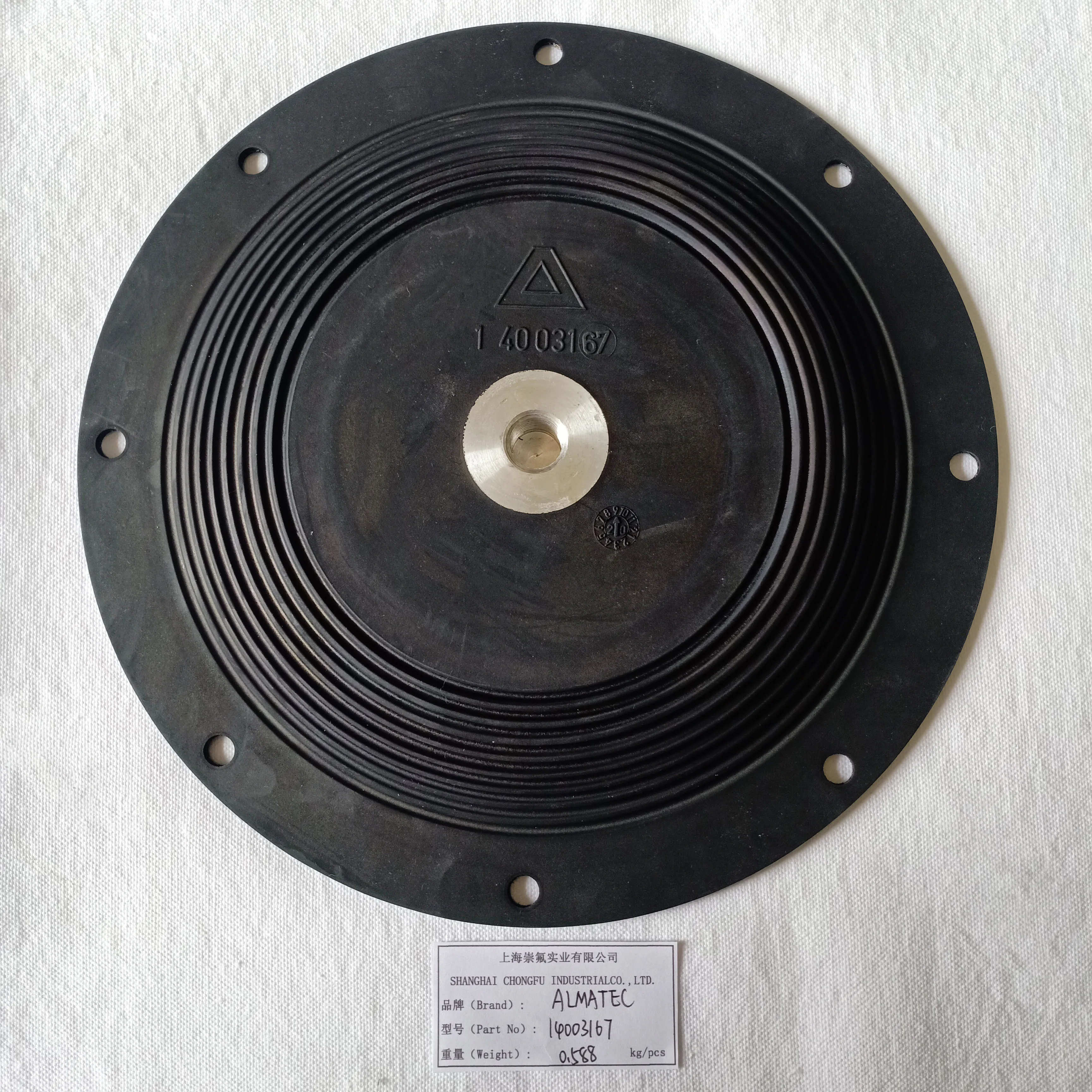 Composite diaphragm ptfe with EPDM rubber diaphragm apply for diaphragm pump 14003167 details