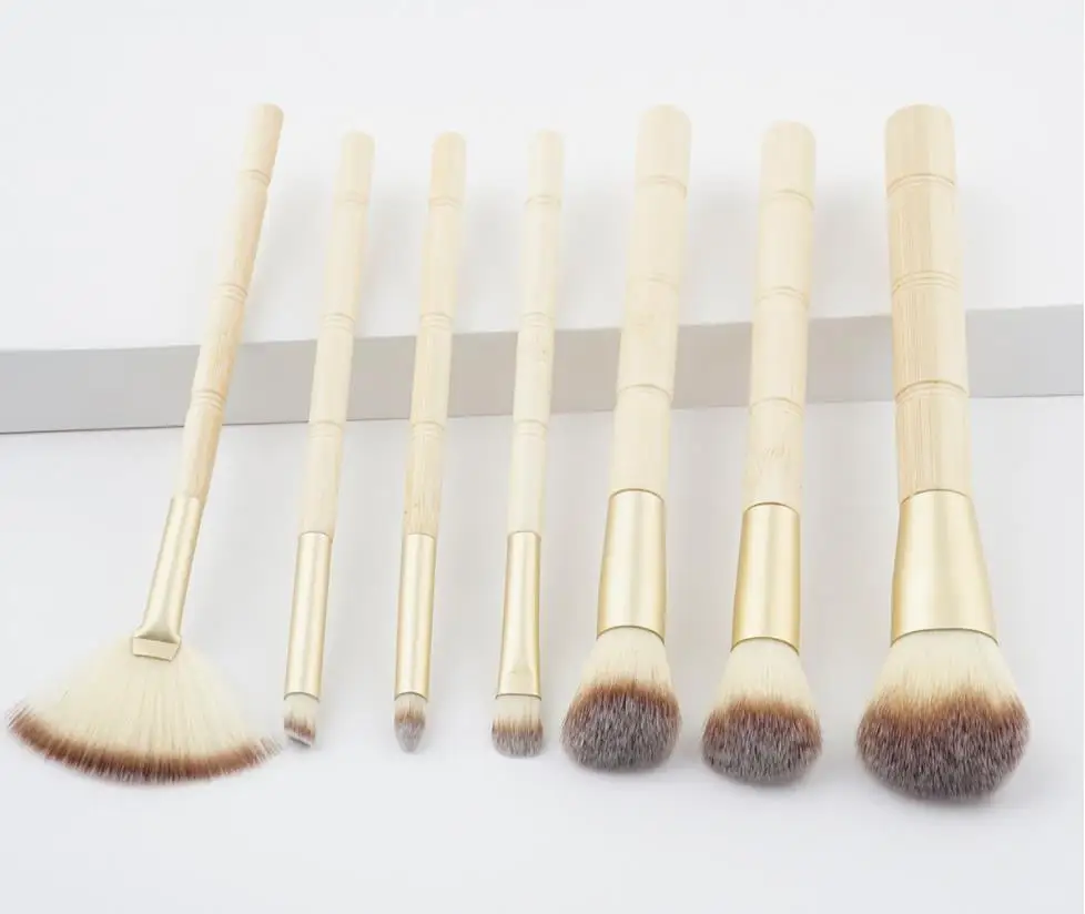 New Free Sample 7 Pcs Foundation Brush Eyebrow Eyeshadow Eyeliner