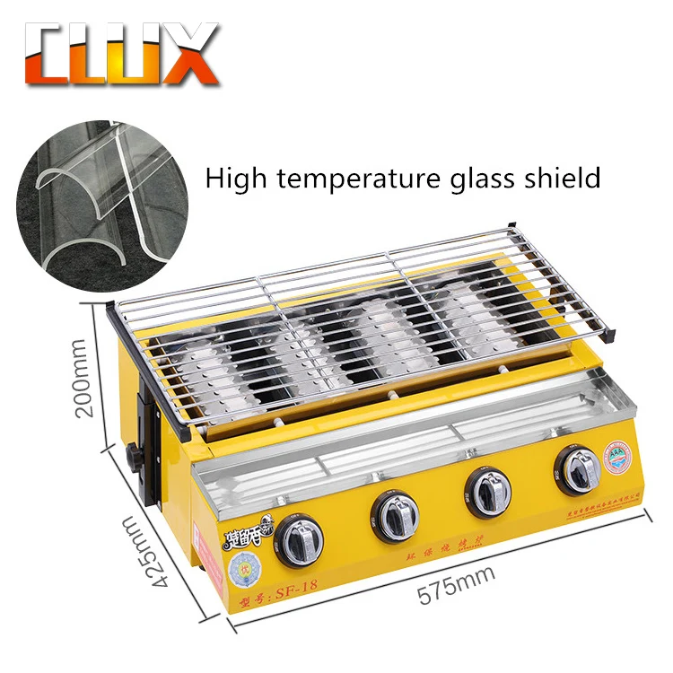 Easily cleaning outdoor infrared 4 burner gas bbq grill barbecue