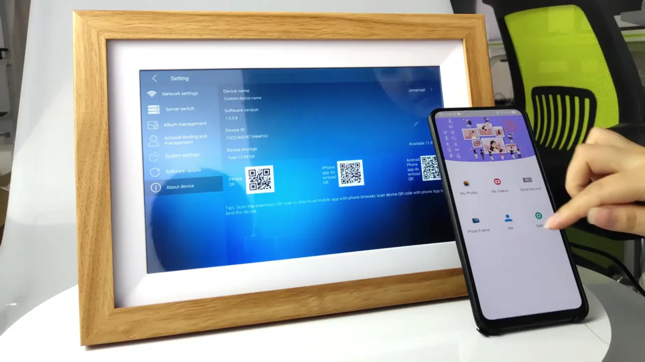 Usingwin Digital Picture Frame Signage Display Smart Photo Frame Home