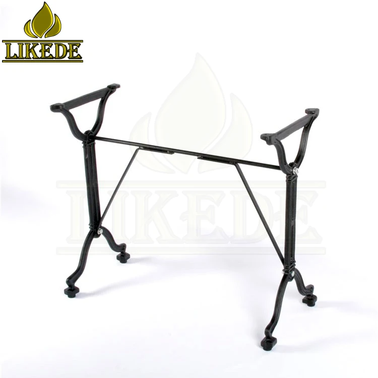 Classic Cross Legs Cast Iron Furniture Table Base & Frame Double Design Living Room Workshop Laundry Hospital Home Office Use