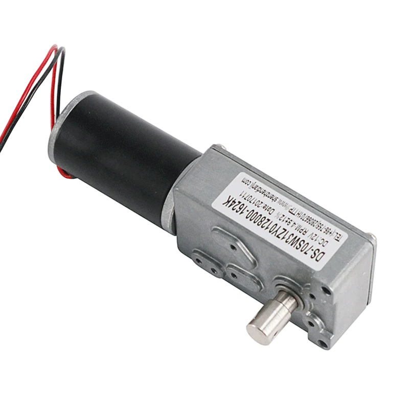 DSD 70mm DC Motor 36 Volt 24V 12V Worm Gear Motor Brushless DC  Motors For Sale 10rpm details