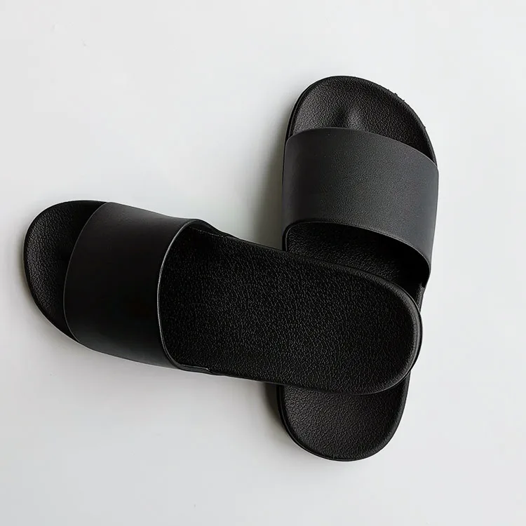 Buy Wholesale China Oem Custom Black Slides Footwear Sandal Pvc,custom Logo  Slippers Men Plain Blank Slide Sandal & Blank Slide Sandal at USD 3.35